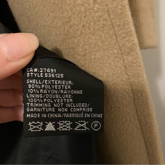 Women’s Soft Beige Long Coat - Picture 2 of 5